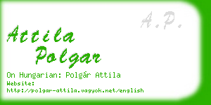 attila polgar business card