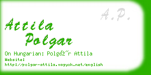 attila polgar business card